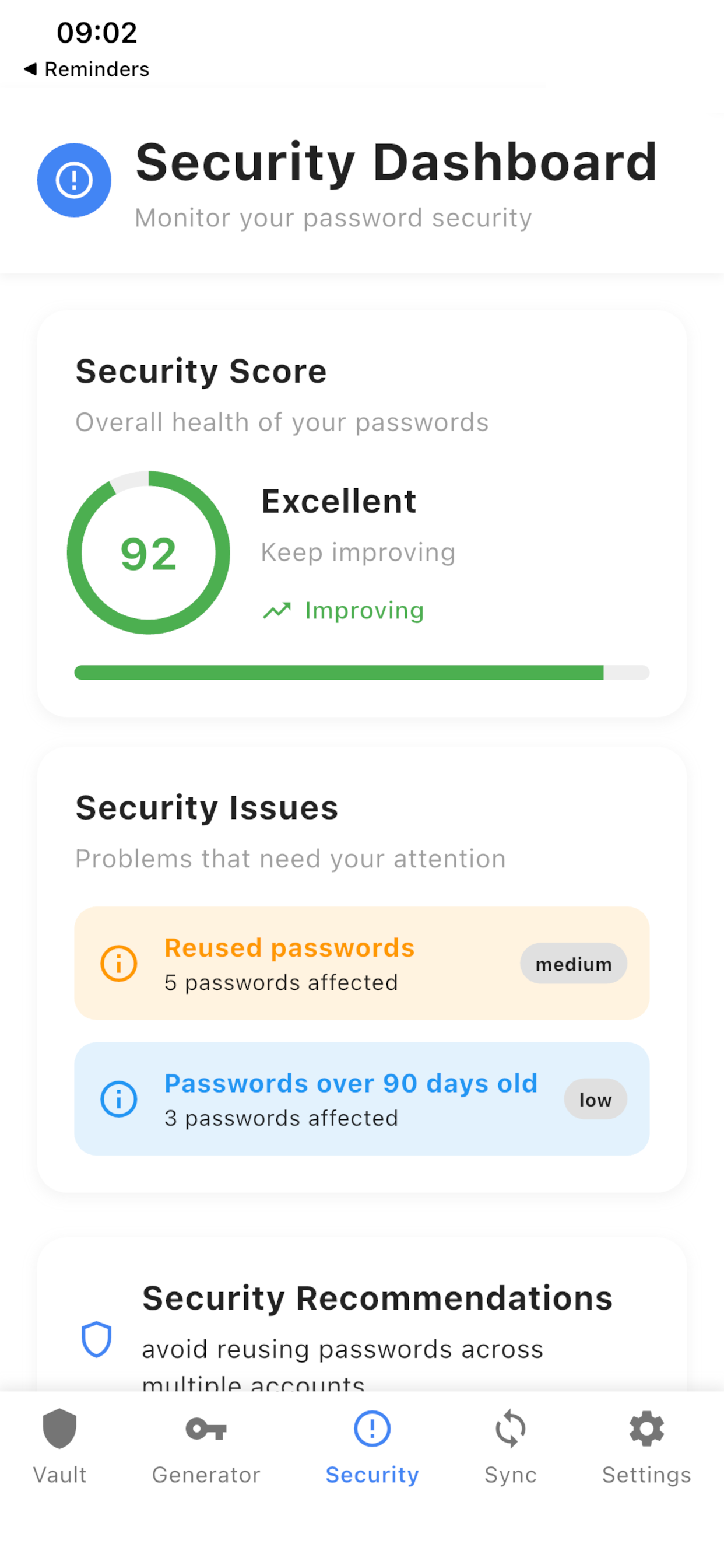 Security — iOS