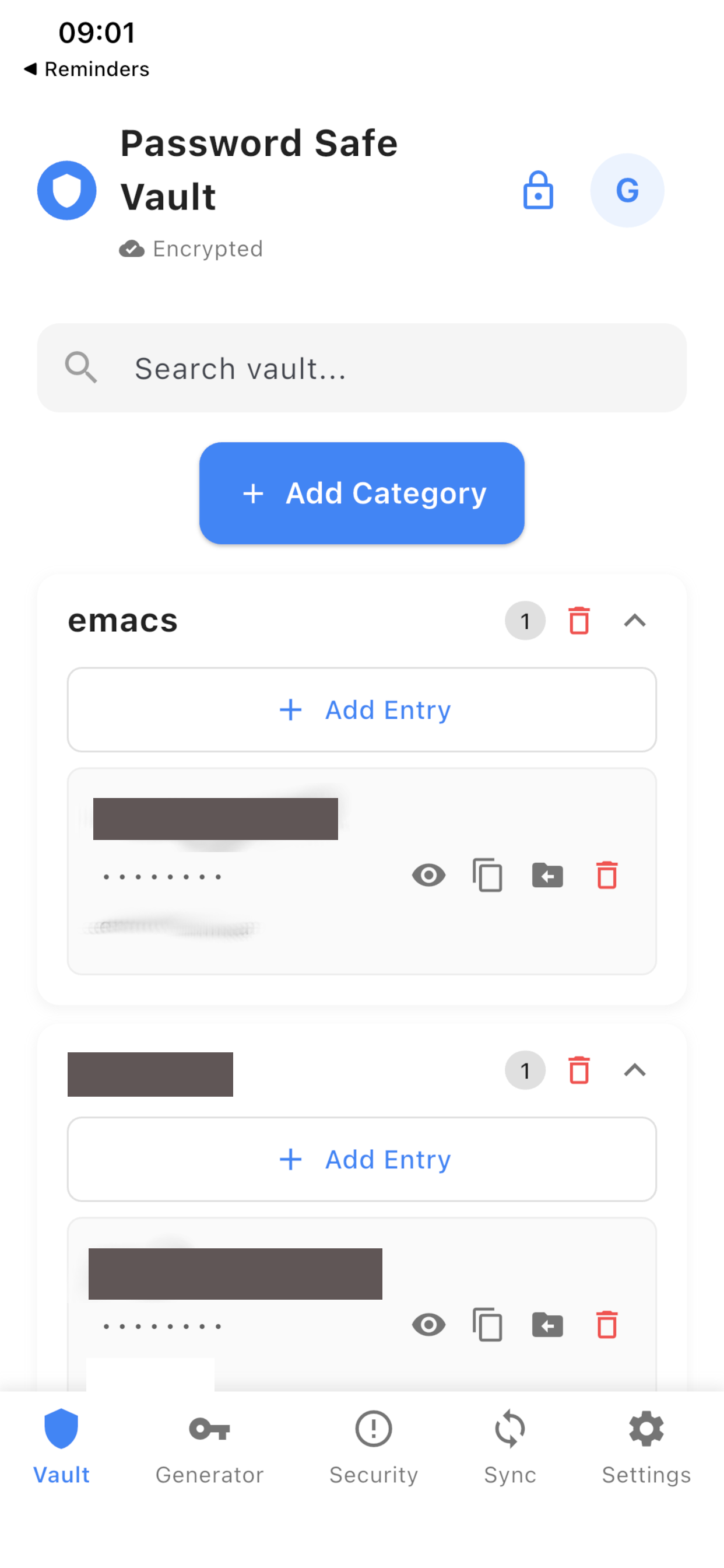 Secure password storage — iOS