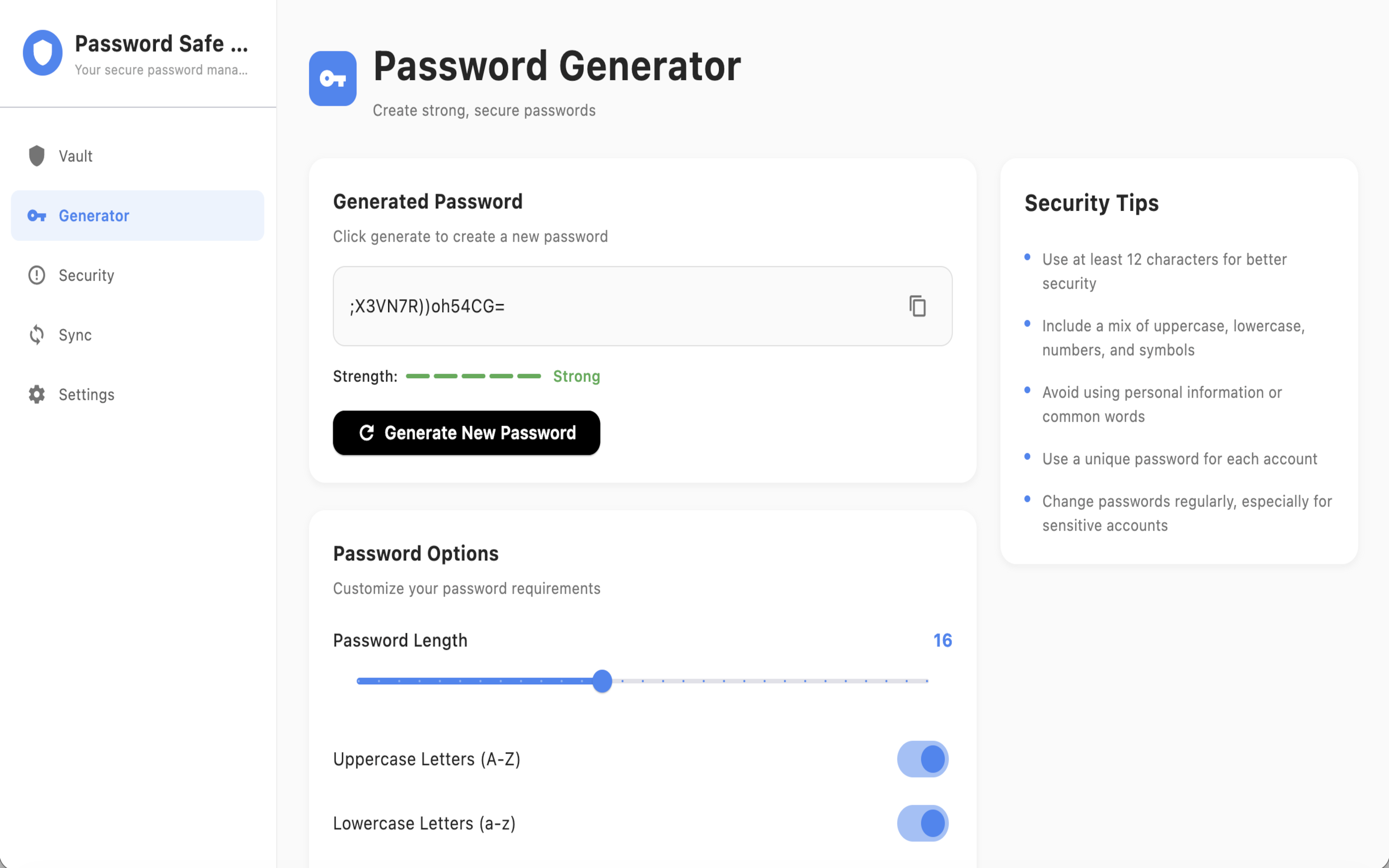 Password generator — macOS