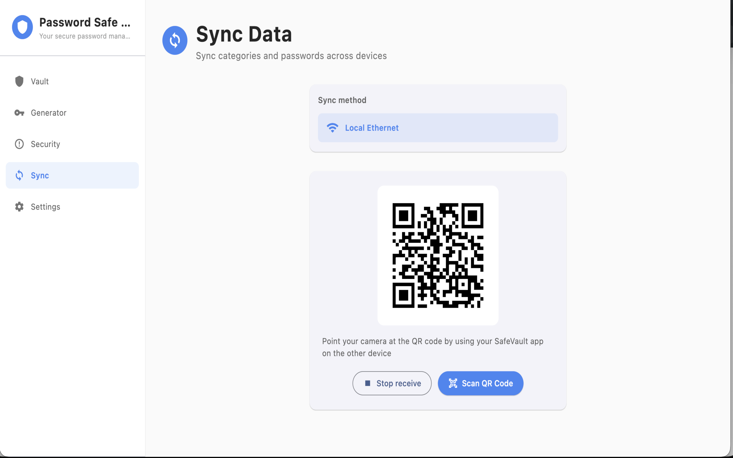Multi-device sync via local network